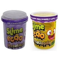 Kit 3 Slime - Ecão Metalizado - Várias Cores