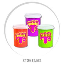 Kit 3 Slime Geleca Amoeba Massinha Massa Gelelé Tradicional