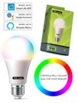 Kit 3 Smart Bulbo 9W RGB Wi-FI Compatível Alexa INLuss