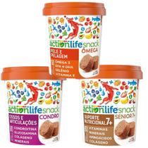 Kit 3 Snack Para Cães Condro+sênior+ômega