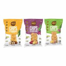 Kit 3 Snacks Assados: Mandioca, Batata Doce, Mix 42g Kit 3 Snacks Assados: Mandioca, Batata Doce, Mix 42g