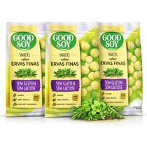 Kit 3 Snacks de soja GOODSOY s/ Gluten Ervas Finas 25g Kit 3 Snacks de soja GOODSOY s/ Gluten Ervas Finas 25g