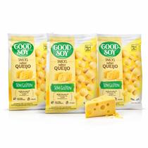 Kit 3 Snacks de Soja GOODSOY Sabor Queijo 25g - Sem Glúten Kit 3 Snacks de Soja GOODSOY Sabor Queijo 25g - Sem Glúten