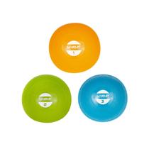 Kit 3 Soft Ball Bola Tonificadora de Peso 1 2 e 3kg Liveup