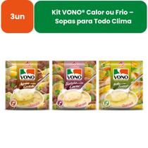 Kit 3 Sopas Cremosas Vono Ajinomoto 18g - 3 Sabores