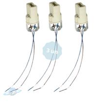 Kit 3 Soquetes G9 Para Lâmpada Halopin Com Ferro M10 Kit 3 Soquetes G9 Para Lâmpada Halopin Com Ferro M10