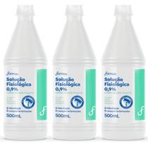 Kit 3 Soro Fisiológico Farmax 500ml Cada Kit 3 Soro Fisiológico Farmax 500ml Cada