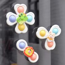Kit 3 Spinner Brinquedo Dutoys Bebê Gira Ventosa Chocalho Brinquedo Sensorial Crianças Bebes 5 Meses Cores