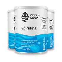 Kit 3 Spirulina 520mg Ocean Drop Vegana 240 Cápsulas Kit 3 Spirulina 520mg Ocean Drop Vegana 240 Cápsulas