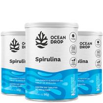 Kit 3 Spirulina 720 tabletes Ocean Drop