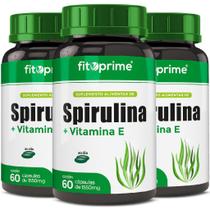 Kit 3 Spirulina Com Vitamina E 60 Cápsulas Fitoprime