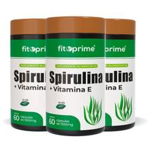 Kit 3 Spirulina Com Vitamina E 60 Cápsulas Fitoprime