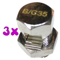 Kit 3 Split Bolt Conector Parafuso Fendido 35mm para Emenda Cabos Kit 3 Split Bolt Conector Parafuso Fendido 35mm para Emenda Cabos