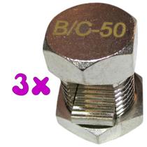 Kit 3 Split Bolt Conector Parafuso Fendido 50mm para Emenda Cabos Kit 3 Split Bolt Conector Parafuso Fendido 50mm para Emenda Cabos