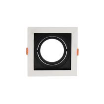 Kit 3 Spot de Embutir Flea Ar70 Quadrado 13X13X4,3cm Bocal GU10 Policarbonato Nordecor