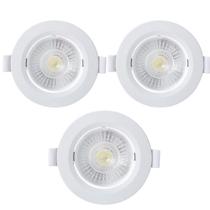 Kit 3 Spot Embutir Taschibra Alltop Redondo Led 3W 4000K