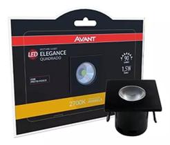 Kit 3 Spot Mini Elegance Quadrado Preto 1,5w 2700k Bivolt Avant Kit 3 Spot Mini Elegance Quadrado Preto 1,5w 2700k Bivolt Avant