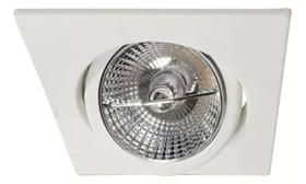 Kit 3 Spot Para Lampada AR70 Quadrado Direncionavel Branco Gu10 Bella Kit 3 Spot Para Lampada AR70 Quadrado Direncionavel Branco Gu10 Bella