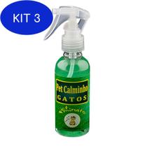 Kit 3 Spray Anti Stress Gato Pet Calminho Petminato 100ml
