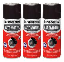 Kit 3 Spray Automotivo Pinça Freio Preto Brilho Rust Oleum