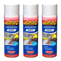 Kit 3 Spray Borracha Líquida Impermeabilizante Emborrachado Dryko 400ML Telha PVC Tubo Cano Telhado