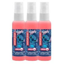 Kit 3 Spray Bucal Stitch Aromatizante para Mau Hálito Antisséptico Cereja Sem Álcool 30ml Dentalclean