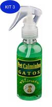 Kit 3 Spray Calmante Gato Petminato Pet Calminho Relaxa 100Ml