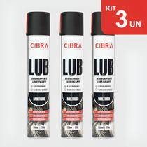 Kit 3 Spray Cibra Desengripante Lubrificante Óleo Multiuso 120g