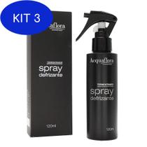 Kit 3 Spray Defrizante Pré Escova Termoativo Acquaflora