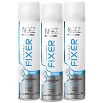 Kit 3 Spray Fixador De Cabelo Profissional Neez Laque Capilar Fixa Solto Longa Duração 250ml Kit 3 Spray Fixador De Cabelo Profissional Neez Laque Capilar Fixa Solto Longa Duração 250ml