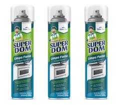 Kit 3 Spray Limpa Forno Desengordurante Domline 300ml Kit 3 Spray Limpa Forno Desengordurante Domline 300ml