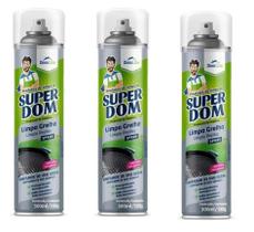 Kit 3 Spray Limpa Grelha Domline Desincrusta Gordura 300ml