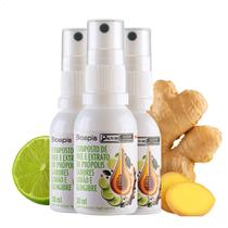 Kit 3 Spray Natural Mel e Própolis 30ml Limão e Gengibre Kit 3 Spray Natural Mel e Própolis 30ml Limão e Gengibre