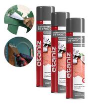 Kit 3 Spray Removedor De Tinta E Verniz Etaniz 400ml