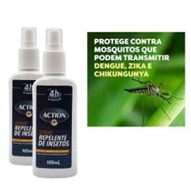 kit 3 Spray Repelente De Insetos Action 105ml