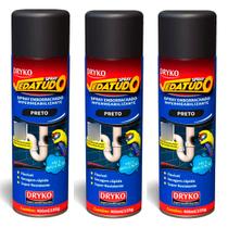 Kit 3 Spray Vedatudo Reparo Telha Calha 400ml Dryko Preto Kit 3 Spray Vedatudo Reparo Telha Calha 400ml Dryko Preto