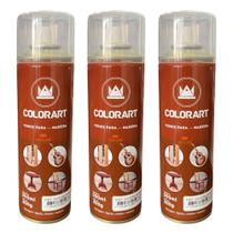 Kit 3 Spray Verniz para Madeira 300ml Colorart - Escolha a cor