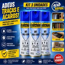 Kit 3 Sprays Kellthine 300ml Anti Traça e Ácaros Proteção para Roupas, Armários e Livros Kit 3 Sprays Kellthine 300ml Anti Traça e Ácaros Proteção para Roupas, Armários e Livros