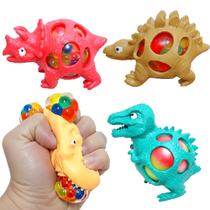 Kit 3 Squishy Dinossauros de Apertar Brinquedo Anti Stress Festa Infantil Lembrancinha