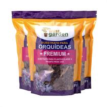 Kit 3 Substrato para Orquídeas com Casca de Pinus Eucalipto Premium 500g