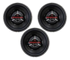Kit 3 Subwoofer Bomber Upgrade 10 350 Watts Rms - 4 Ohms