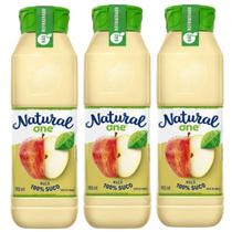 Kit 3 Suco De Maça 900Ml Natural Sem Açucar 100% Suco