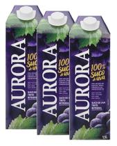 kit 3 Suco de Uva Aurora Tinto Integral Tetra Pak 1,5L kit 3 Suco de Uva Aurora Tinto Integral Tetra Pak 1,5L