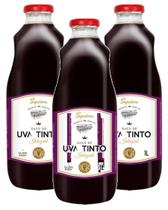 kit 3 SUCO SUPERBOM UVA TINTO INTEGRAL VIDRO 1L kit 3 SUCO SUPERBOM UVA TINTO INTEGRAL VIDRO 1L
