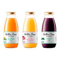 Kit 3 Sucos Integrais Villa Piva 300Ml: Uva Hortelã, Kit 3 Sucos Integrais Villa Piva 300Ml: Uva Hortelã,