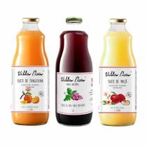 Kit 3 Sucos Integrais Villa Piva: Uva, Maçã, Tangerina Kit 3 Sucos Integrais Villa Piva: Uva, Maçã, Tangerina