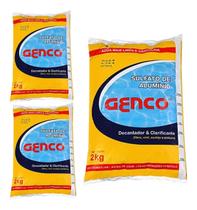 Kit 3 Sulfato Alumínio Decantador Clarifica Limpeza Piscinas