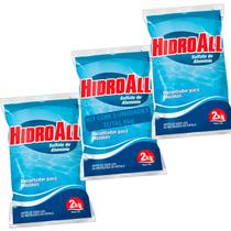 Kit 3 Sulfato de Aluminio Hidroall Decantador Clarificante Piscina Limpeza Fibra Vinil Alvenaria Inflavel Kit 3 Sulfato de Aluminio Hidroall Decantador Clarificante Piscina Limpeza Fibra Vinil Alvenaria Inflavel