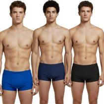 KIT 3 Sunga Box Básica Lisa Vekyo Confortavel Para Piscina Moda Praia Masculina KIT 3 Sunga Box Básica Lisa Vekyo Confortavel Para Piscina Moda Praia Masculina
