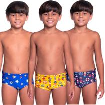 KIT 3 Sunga Infantil Box Molha e Aparece Estampa Vekyo Confortavel Piscina Moda Praia Infantil KIT 3 Sunga Infantil Box Molha e Aparece Estampa Vekyo Confortavel Piscina Moda Praia Infantil